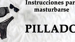 Spanish Joi. Pillado Cogiendo Las Braguitas De Tu...