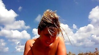 Lisa Cowgirl At The Beach