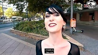 German Skinny Punk Student Teen Public Pick Up Street Casting For Erocom Date Pov