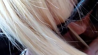 Blonde Street Hooker Sucks Dick In Car