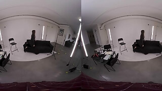 Vr Behind The Virtual Reality - Brunette