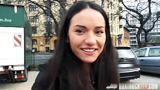 Steamy Nataly Gold Gives A Handjob To A Stranger