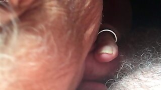 Old Gray Haired Granny Sucking