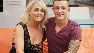 Blonde Mature And Her Young Lover