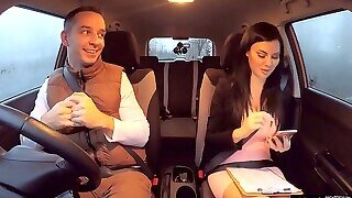 Driving Instructress Jasmine Jae Threesome