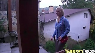 Urinating Skank Pounded
