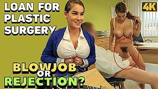 Loan4k. Long-haired Chick Mischel Lee Wants To Earn Money