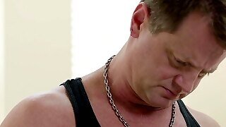 She Gets Her Pussy Destroyed By Her Stepdad After A Massage