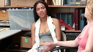 Corrupt Officer Tears Up Shoplifters Maya Bijou & Bonnie Grey