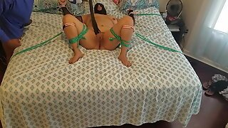 Sexy Puerto Rican Bbw Tied To Bed