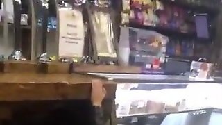 Drunk Peeing In Shop