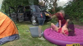 Brown-eyed Bitch With Juicy Melons Gets Screwed Outdoors