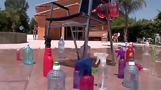 Oiled Up Babe Gets A Black Cock