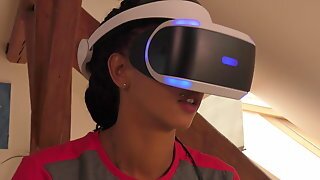 Isabel Has A New Game In Her Playstation Vr But She Needs..