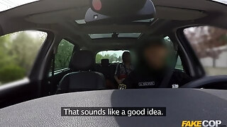 Kathy Fuckdoll Pleasuring Kinky Policeman In His Car