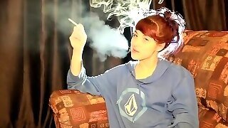 Cute Teen Smoking All Whites