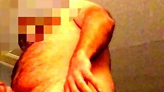70 Yr Old Stroking And Ball Squeezing
