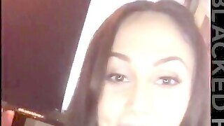 Blackedraw Kinky Black-haired Wifey Loves Black Salami In Her Hotel Room