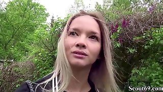 German Scout - Skinny Tattoo Teenager Monika Seduce To Shag Hard
