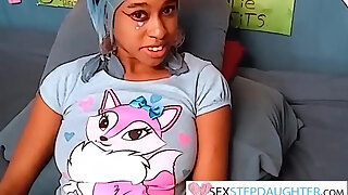 Black Dirty Talk Ebony Plays With Her Big Natural Tits Play For Daddy On Webcam
