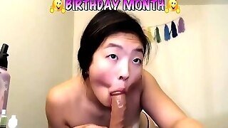 Rides Dildo Cumshow - 3 Hours Worth Of Dildo Riding And Sucking With Horny Asian