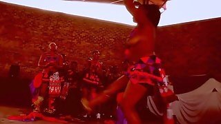 Topless African Zulu Dance