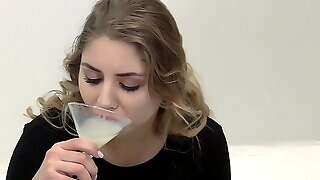 Premium Bukkake - Julie Red Gulps 54 Huge Mouthful Cum Loads