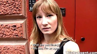 A Blond Student Is Looking For Some Cash!