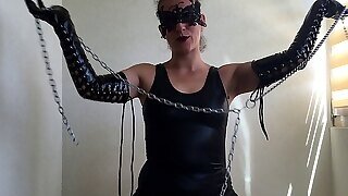 Sadism & Masochism Roleplay With Chains. Neat My Vulva From His Cum. By Hotwifevenus.