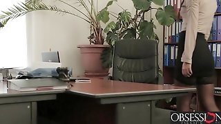 Irresistible Alexis Brill Getting Slammed Hard On The Office Desk