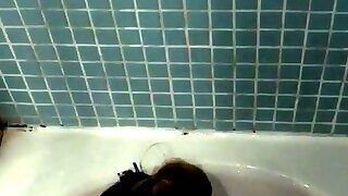 Drunk Bitch Getting Pissed On
