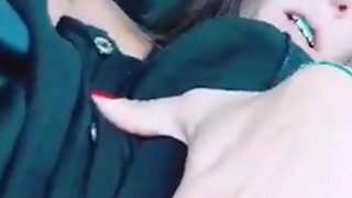 Mommy Breastfeeding Her Hoe In A Car