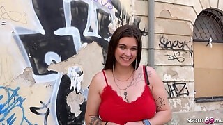 German Scout - Curvy Big Tits Teen Taylee Wood Pickup And Rough Fuck At Street Casting - Bbw