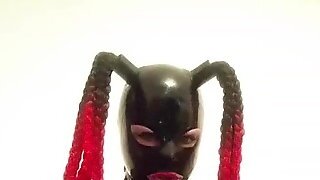 Rubberdoll Cumming To Master's Orders While He's At Work