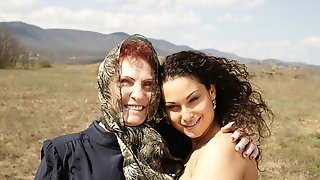 71yo Granny Stefana Fucks 22yo Girl