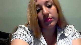 Elle Moon BBW Smoking Fetish Hand Flipped Cigarette Pink Lipstick Stains