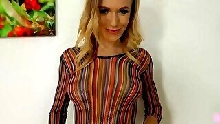 Adorable Blonde Can Not Hold Back From Masturbating Because She Needs An Intense Orgasm, Right Away