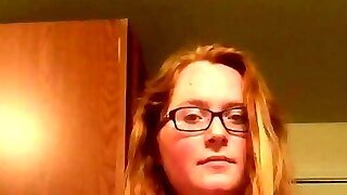 Nerdy Bbw In Glasses Stripping