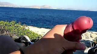 Public Cumming (beach Masturbation)