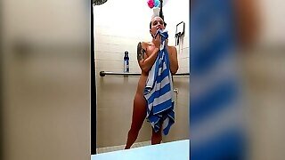 Gia Rose Takes A Shower, Gets Enema, And Takes A Fat Toy In Her Asshole!