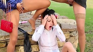 Kinky Lesbian Milfs Outdoor Pissing Porn