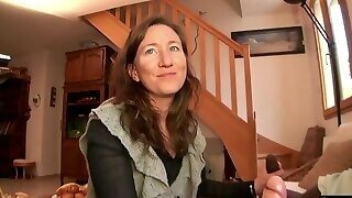 French Milf Mathilde Takes 2 Cocks At Home