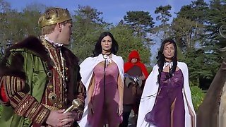 Alluring Anissa Kate And Jasmine Jae Serve The Kings Will And Cock