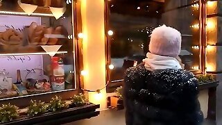 Hot Euro Babe Blowjob In Public Bathroom
