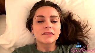 Aften Opal Gets Pounded On The Bed Early In The Morning