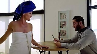 Sofie Marie Is Rubbing And Sucking Dick Instead Of Getting For Work, Because It Feels Good