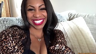 Hot Ebony Cougar Is Gonna Kiss Your Dickhead