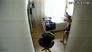 A Young Student Washed Herself Again