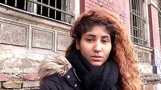 German Scout - Ebony Teen Fuck To Eye Rolling Orgasm At Real Pickup Casting