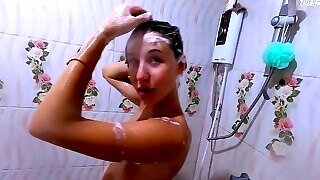 Nailed A Neighbor In The Dormitory In A Public Shower And Sperm Throatpie